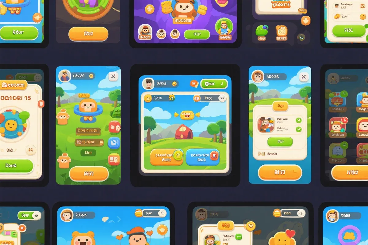 移动端游戏界面拼图