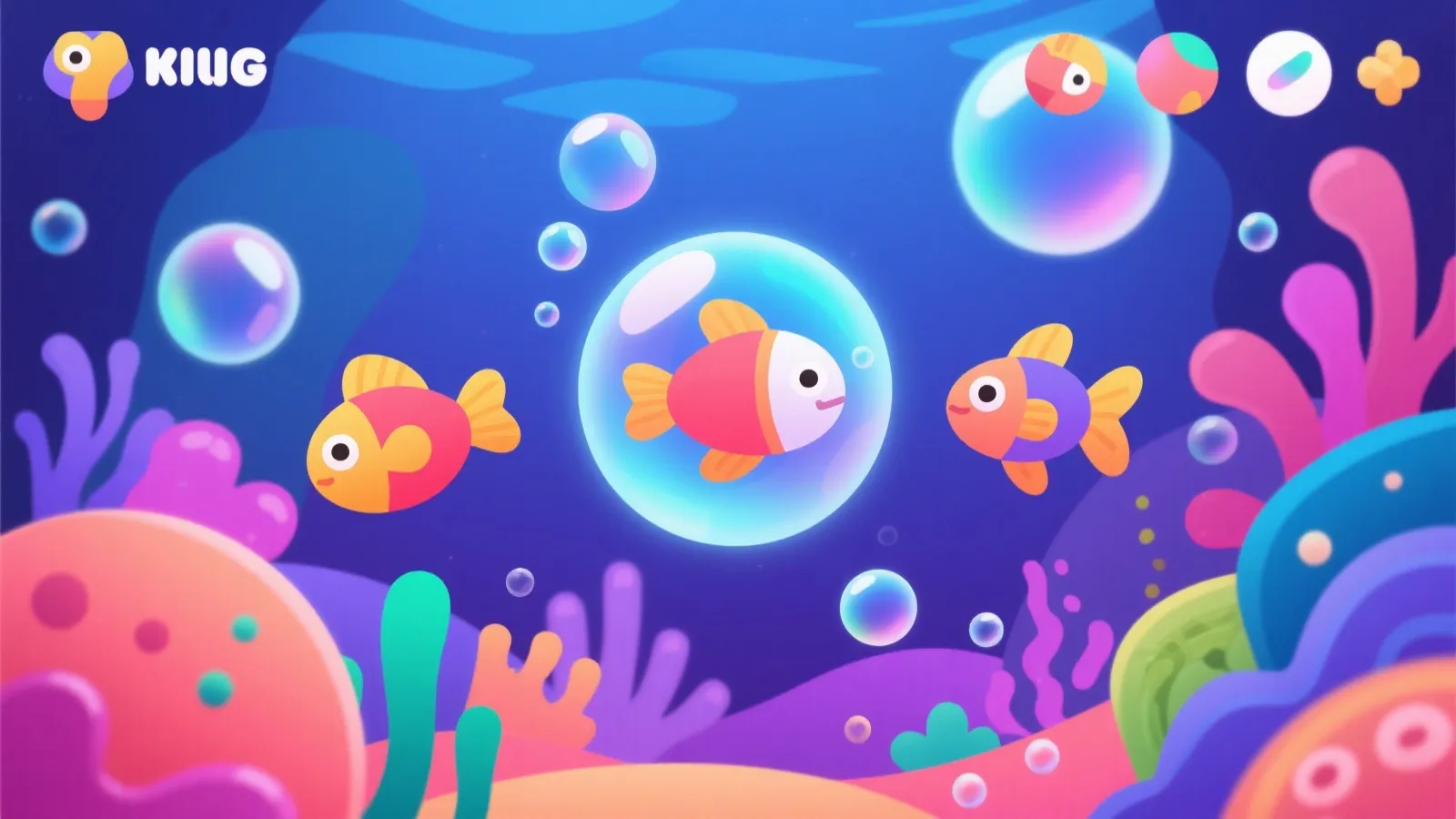 Underwater game illustration